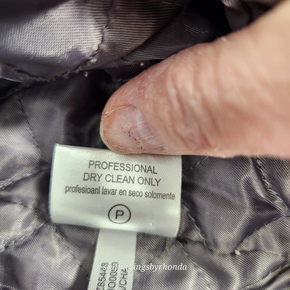 Calvin Klein Men's Charcoal Gray Wool Blend Full Double Zip Jacket - Size L /54" - Picture 9 of 12